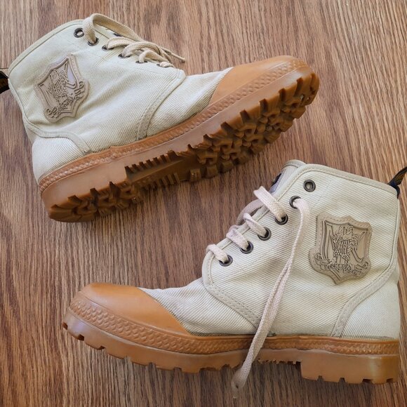 Vintage 90s Michiko London Ankle Boots Size 7 Koshino Pucka Steppa High Top - Picture 1 of 16